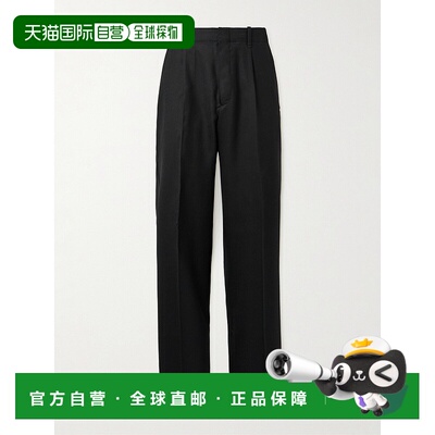 香港直邮Our Legacy 男士 Borrowed 直筒褶裥羊毛裤子 M421BBPWBl