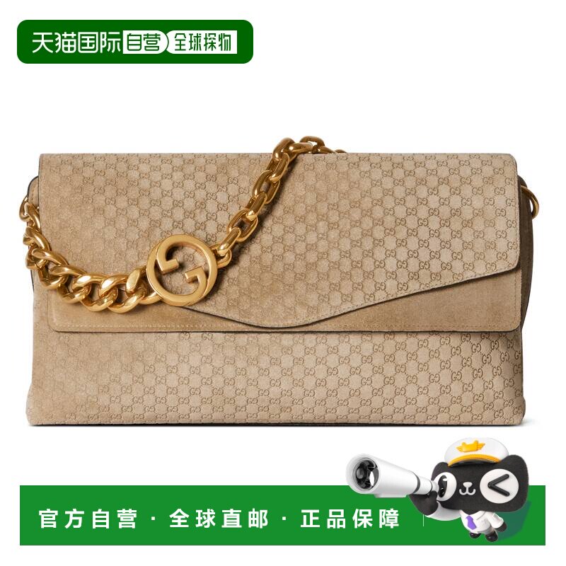 1h可退香港直邮Gucci 古驰 女士 饰链条大号斜挎包肩背包 857362A