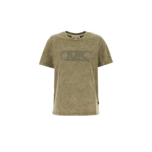 1h可退 香港直邮Michael Kors 迈克高仕 女士 Michael 鉚釘圓領 T