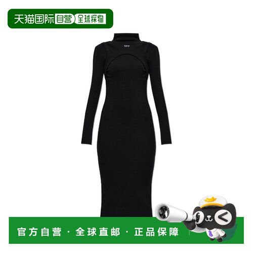 1h可退 香港直邮OFF-WHITE 女士连衣裙 2FU00681T0W003 AW2026 黑