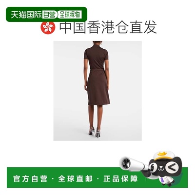 1h可退 香港直邮Courreges 女士 Tracksuit 棉毛布中长半身裙