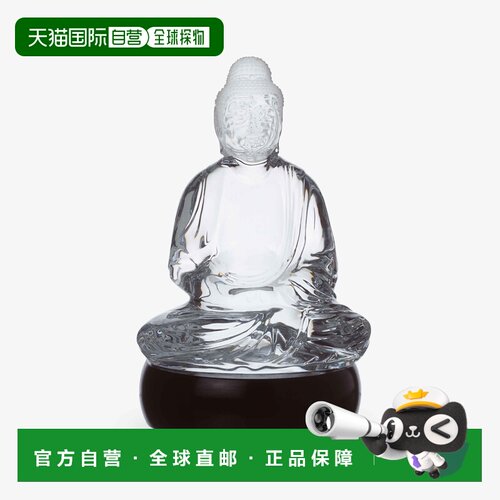 欧洲直邮Baccarat巴卡拉 Buddha透明水晶佛像摆件