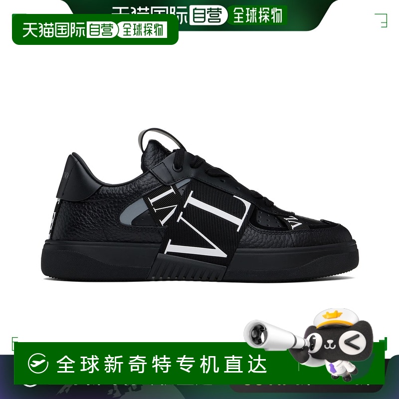 香港直邮Valentino 华伦天奴 男士 黑色 Low-Top Calfskin VL7N