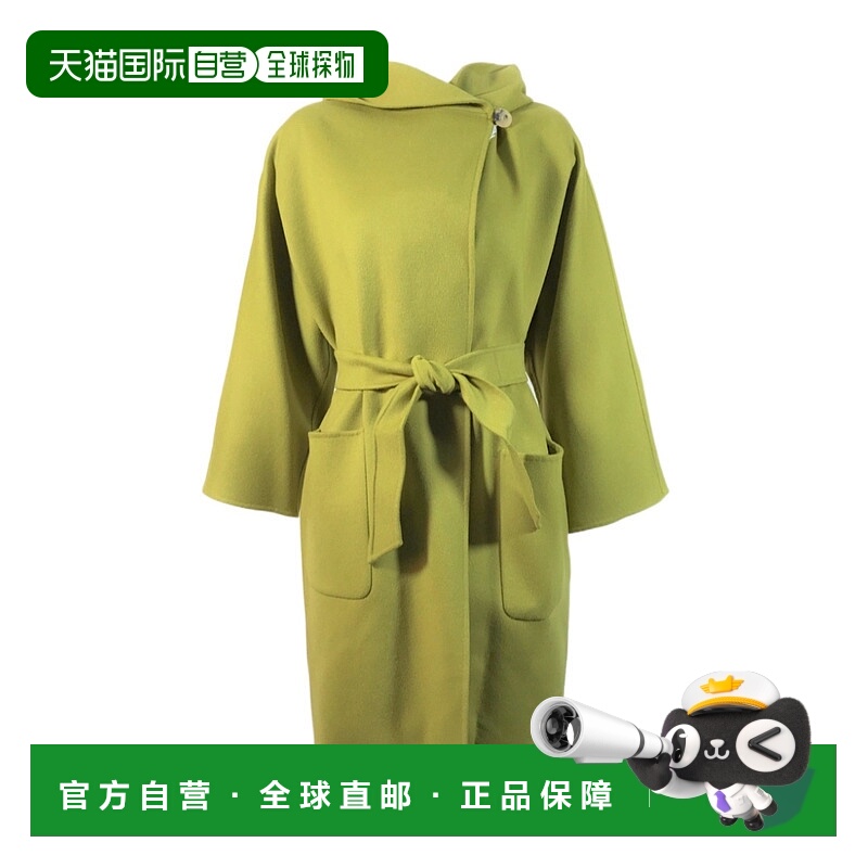 【99新未使用】香港直邮Max Mara 长袖系带大衣 1086036906