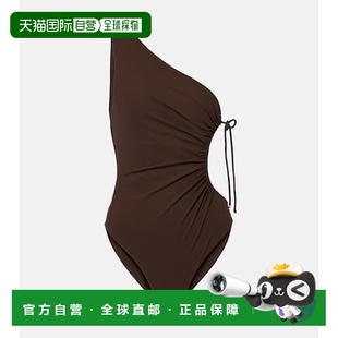 Laurent brown棕色 圣罗兰 单肩泳衣 舒适时 女士 香港直邮Saint