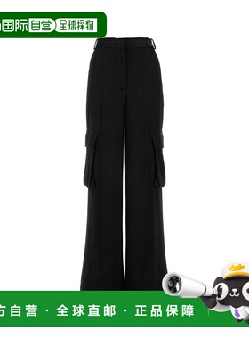 香港直邮Versace 范思哲 女士 黑色工装裤 休闲裤10098441A06838