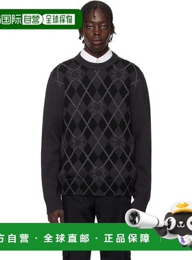 1h可退 香港直邮Givenchy 纪梵希 男士 黑色 Monogram 72 Argyle