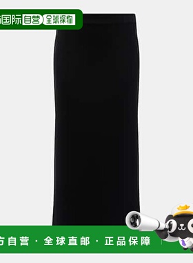 1h可退 香港直邮S-MAXM ARA 女士 针织中长半身裙 black黑色 舒适