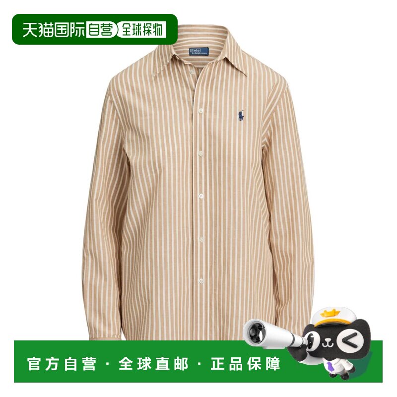 1h可退 香港直邮polo ralph lauren 26SS 长袖衬衫 Women女装亚麻
