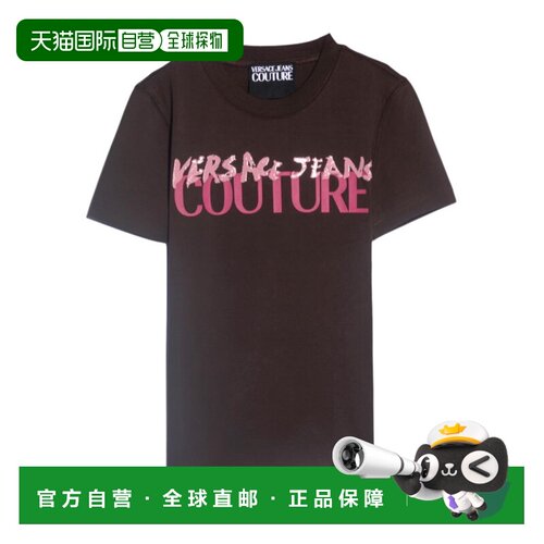 1h可退 香港直邮VERSACE JEANS 女士T恤 78HAHE06CJ02E721 SS2025