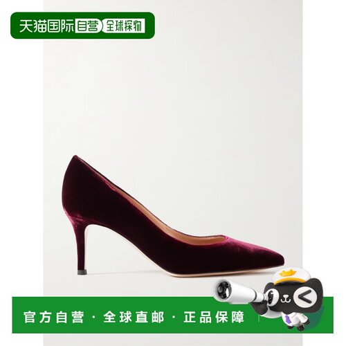 Gianvito Rossi 天鹅绒高跟鞋 G2677070RICVELSYRA【付后1h可退】