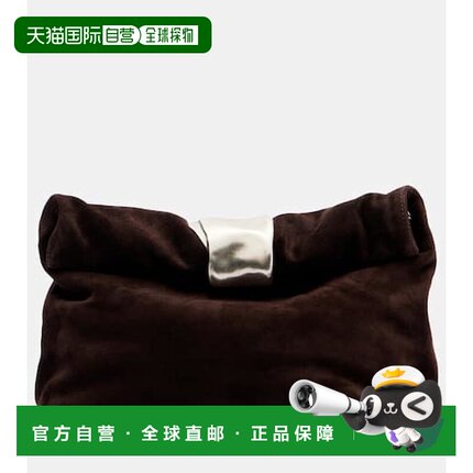 1h可退 香港直邮Staud 女士 Cuff 绒面革手包 brown棕色 舒适时尚