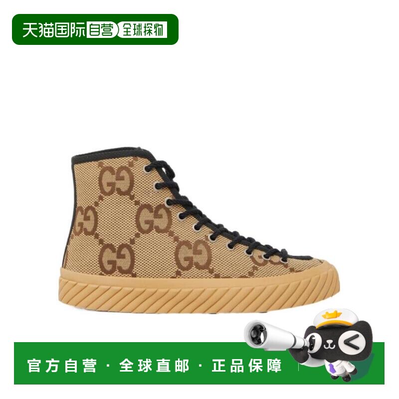 自营1h可退 Gucci 徽标高帮板鞋 703034UKOH0古驰图片