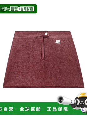 香港直邮Courreges 徽标半身裙 PERCJU001VY0014