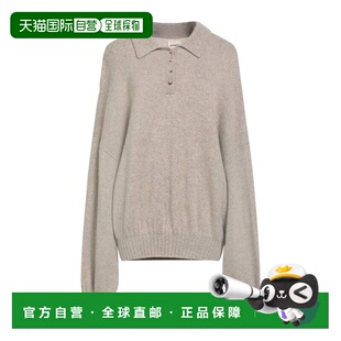 女士 针织衫 羊绒混纺毛衣 舒适时尚 brown棕色 香港直邮KHAITE