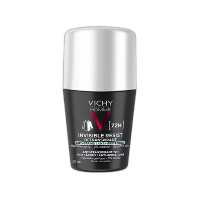 Vichy薇姿男士清爽除臭剂走珠止汗露 50ml 持久清香正品氯化铝