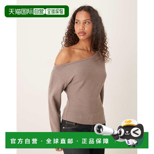 香港直邮ASOS女士T恤斜肩上衣 【付后1h可退】