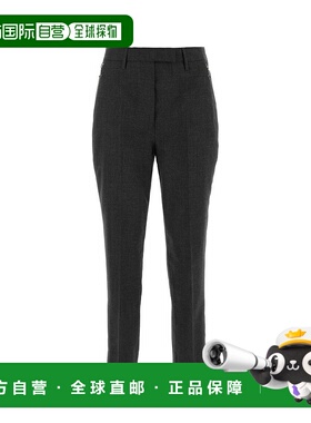 1h可退 香港直邮Prada 普拉达 女士 中腰拉鍊口袋七分褲 P228HS23