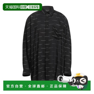 花纹衬衫 1h可退 男士 巴黎世家 black黑色 香港直邮Balenciaga