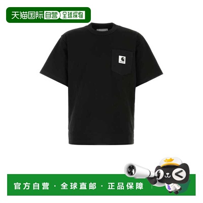 香港直邮Sacai 女士 x Carhartt WIP 黑色棉质T恤 2500995S001