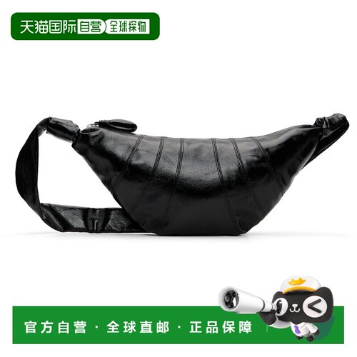 1h可退 香港直邮Lemaire 男士 黑色中号 Croissant 单肩包 BG0001