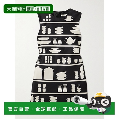 香港直邮J.W. Anderson 女士 印花缎面迷你连衣裙 DR0505PG1839