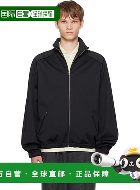 1h可退 香港直邮Jil Sander 吉尔 桑达 男士 黑色拉链夹克 J61HG0