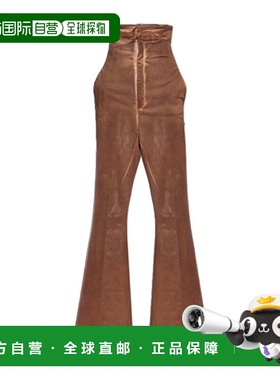 香港直邮Rick Owens 羔羊休闲裤高腰喇叭裤阔腿裤 RO01D2384HSCF