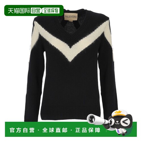 1h可退 香港直邮VALENTINO 女士针织衫 BKC69D9SL0NA AW2025 黑色