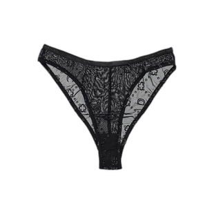 1h可退 欧洲直邮MARINE SERRE 女士内裤WUW052CJER0036BK99