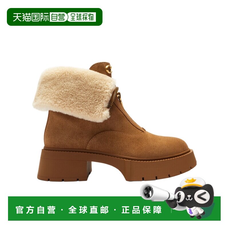 1h可退 香港直邮COACH 女士高跟鞋 CCH85PP1 SS2026 棕色 LEAH 厚