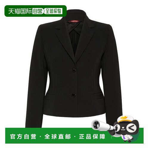 香港直邮MAX MARA 女士西服 6046036506001 AW2026 黑色 长袖西装