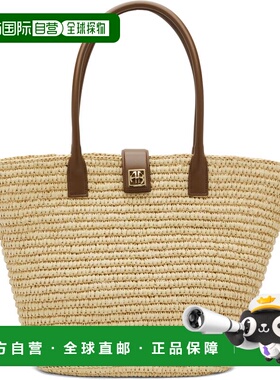 1h可退 香港直邮ANINE BING 女士 米色 Lou Monogram 托特包 A131