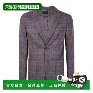 香港直邮Zegna 格纹夹克 254711A21DNMG0杰尼亚