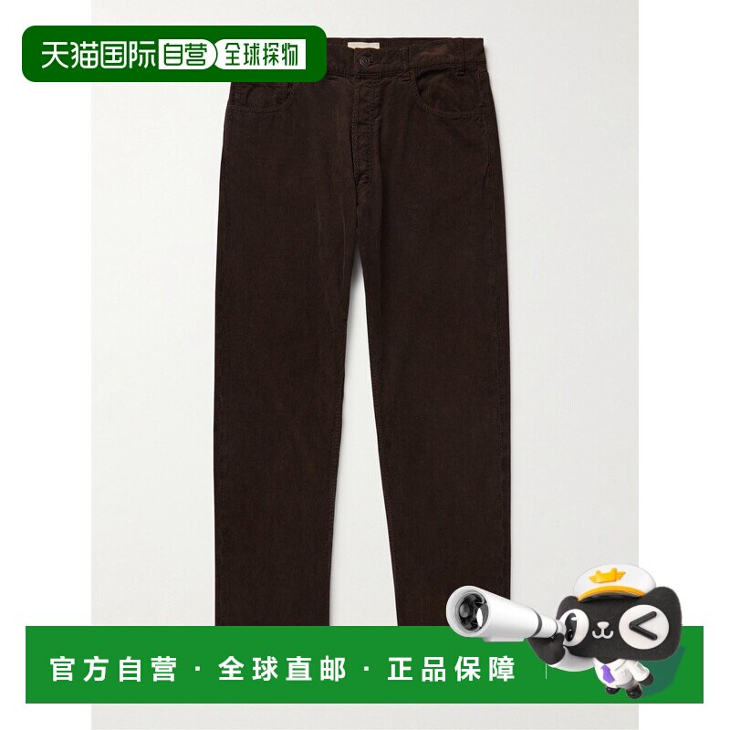 1h可退 香港直邮The Row 男士 Burt 直筒棉质灯芯绒裤子 921W3724