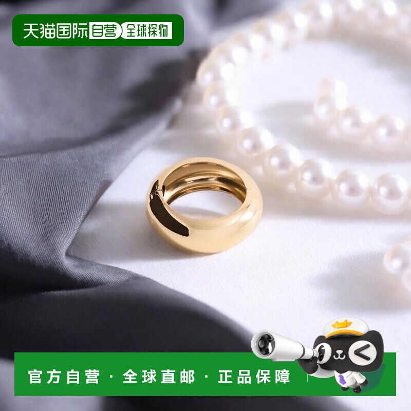 自营欧洲直邮Mango芒果 女士金色硬质手镯体积配饰