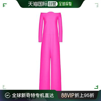 【99新未使用】香港直邮Valentino 华伦天奴 女士 紫红连衣裙 1B0
