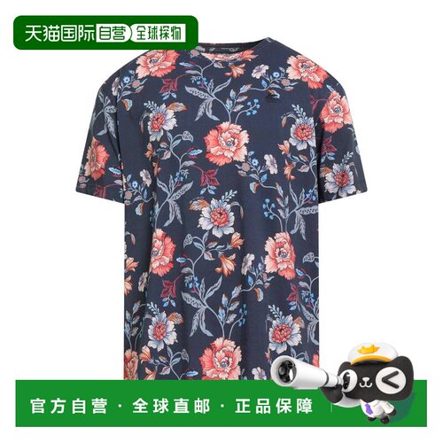 1h可退 香港直邮Etro 艾特罗 男士 T恤 blue蓝色 舒适时尚