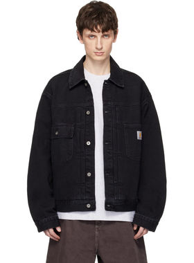 香港直邮CARHARTT WIP 男士 黑色 Belmar 牛仔夹克 I0365868906