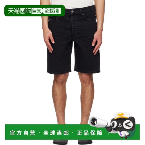 1h可退 香港直邮Diesel 迪赛 男士 黑色 Regular-Short 牛仔短裤