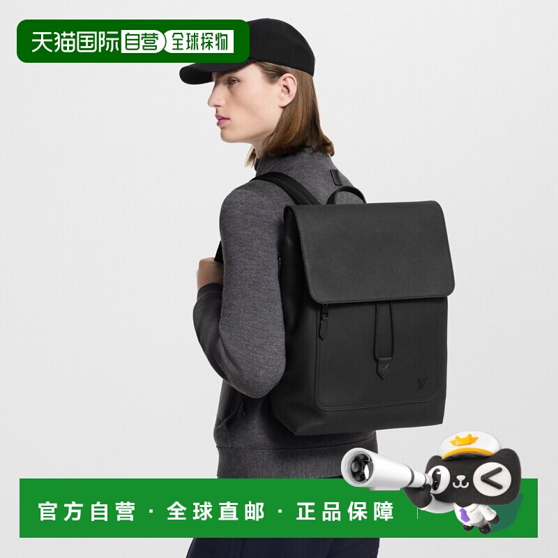 自营1h可退 欧洲直邮LV路易威登 Fastline系列男士黑色小牛皮磁扣