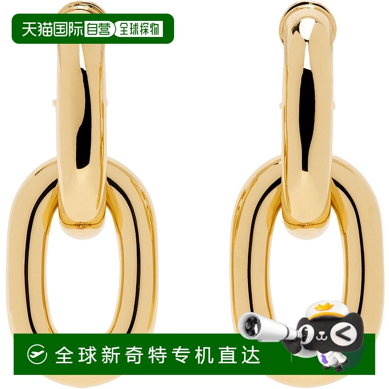 1h可退香港直邮Rabanne女士 Double XL Link耳坠 20PBB0024MET