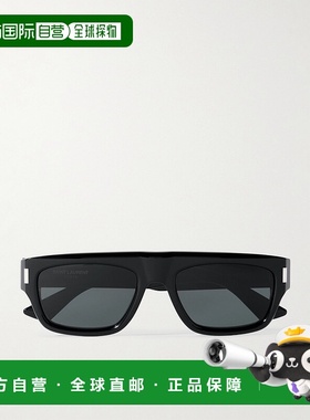 香港直邮Saint Laurent 圣罗兰 男士 Recycled-Acetate D形框太阳