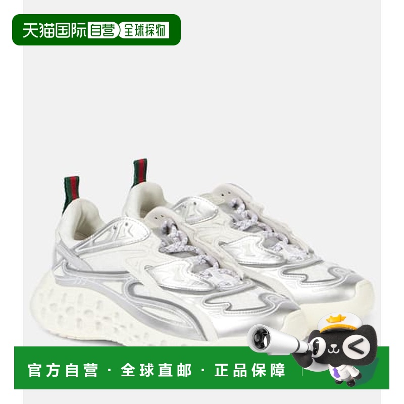 1h可退 香港直邮Gucci 古驰 女士 Cub3d 运动鞋 metal金属色 舒适