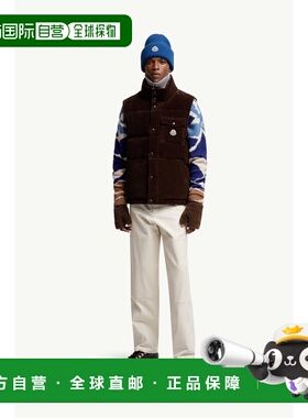 欧洲直邮MONCLER (2025) Agen 灯芯绒无袖羽绒服