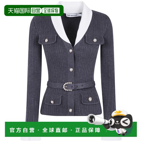香港直邮SELF-PORTRAIT 女士针织衫 PF26131TGREY AW2026 灰色