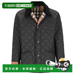 涤纶格纹单排扣双面翻领棉服夹克 男士 自营Burberry 博柏利
