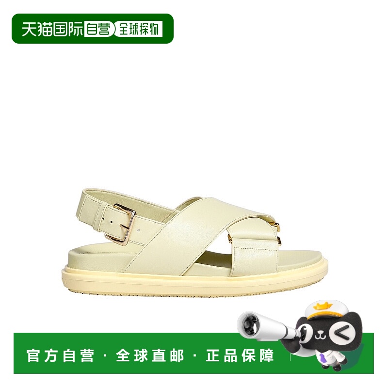 香港直邮Marni 徽标平底凉鞋 FBMS015701P3614