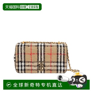 小號(hào)Lola 香港直郵Burberry 女士 Vintage 巴寶莉 格紋花呢單肩