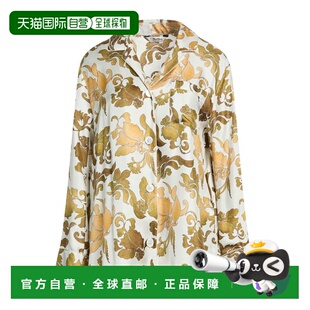 1h可退 香港直邮'S Max Mara 女士 Blouses 真丝衬衫 grey灰色 舒